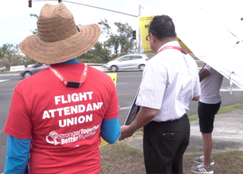 United Airlines flight attendants demand fair wage pickets at Guam - Travel News, Insights & Resources.