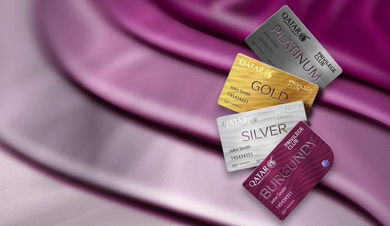 Qatar Privilege Club cards