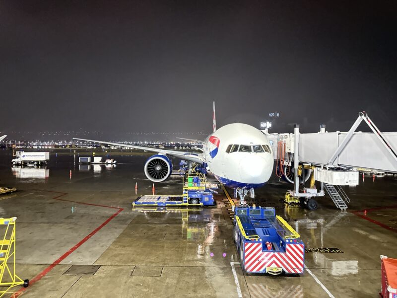 an airplane on the tarmac