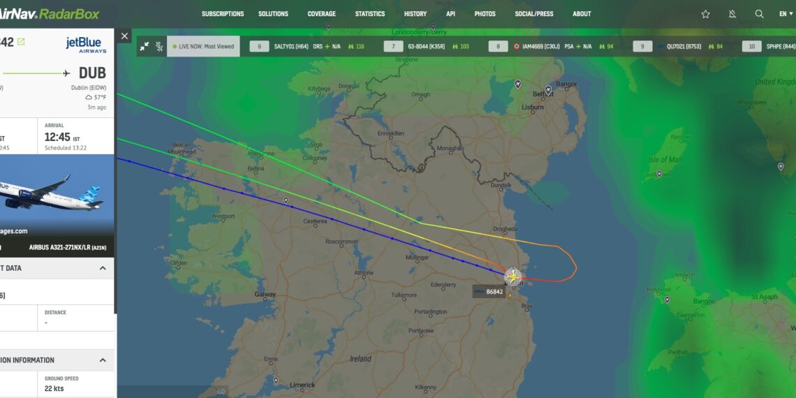 jetBlue B6842 to New York JFK is returning to Dublin - Travel News, Insights & Resources.