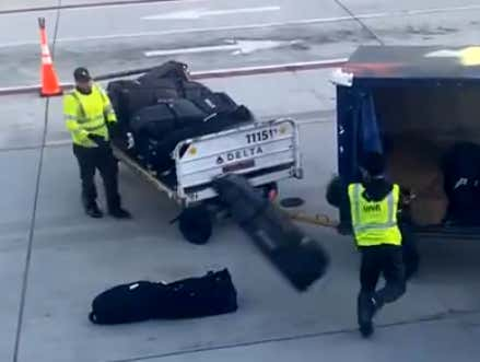 Delta Airlines Baggage Handlers Caught On Camera Heaving College Teams - Travel News, Insights & Resources.