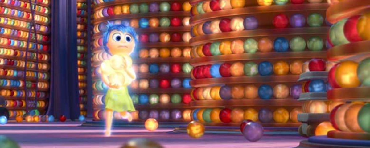 Joy carrying memories in Inside Out