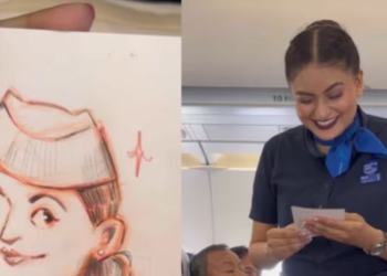 Woman makes sketch of IndiGo air hostess during flight her - Travel News, Insights & Resources.