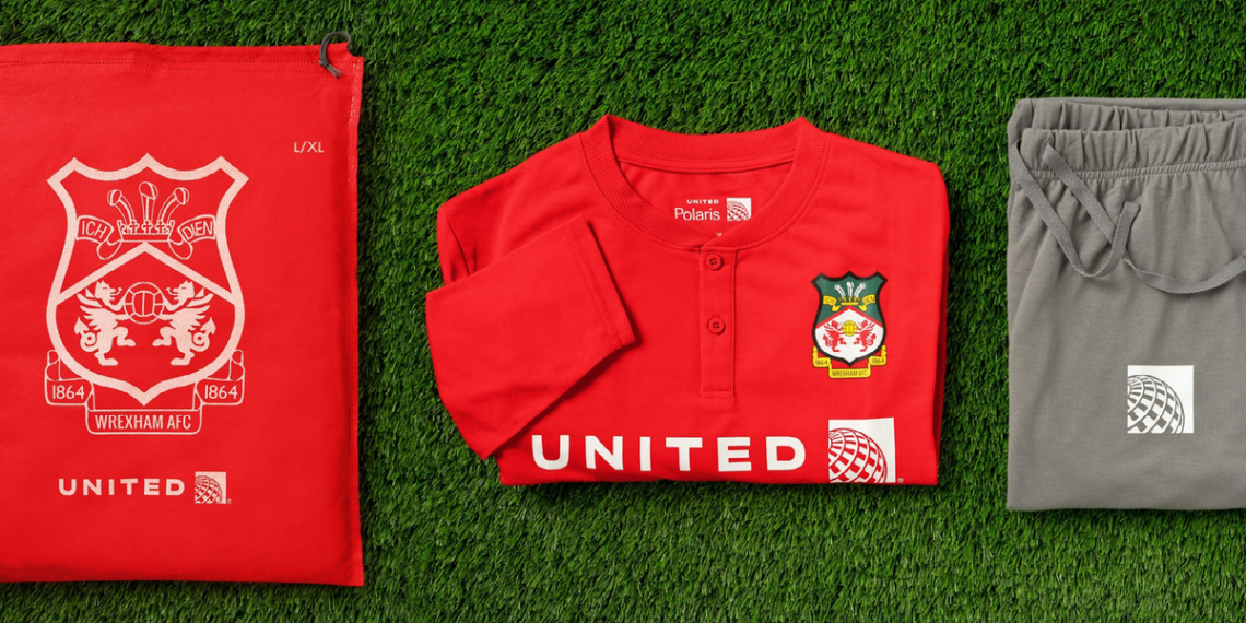 Wrexham AFC Pajamas Debut on United Airlines - Travel News, Insights & Resources.