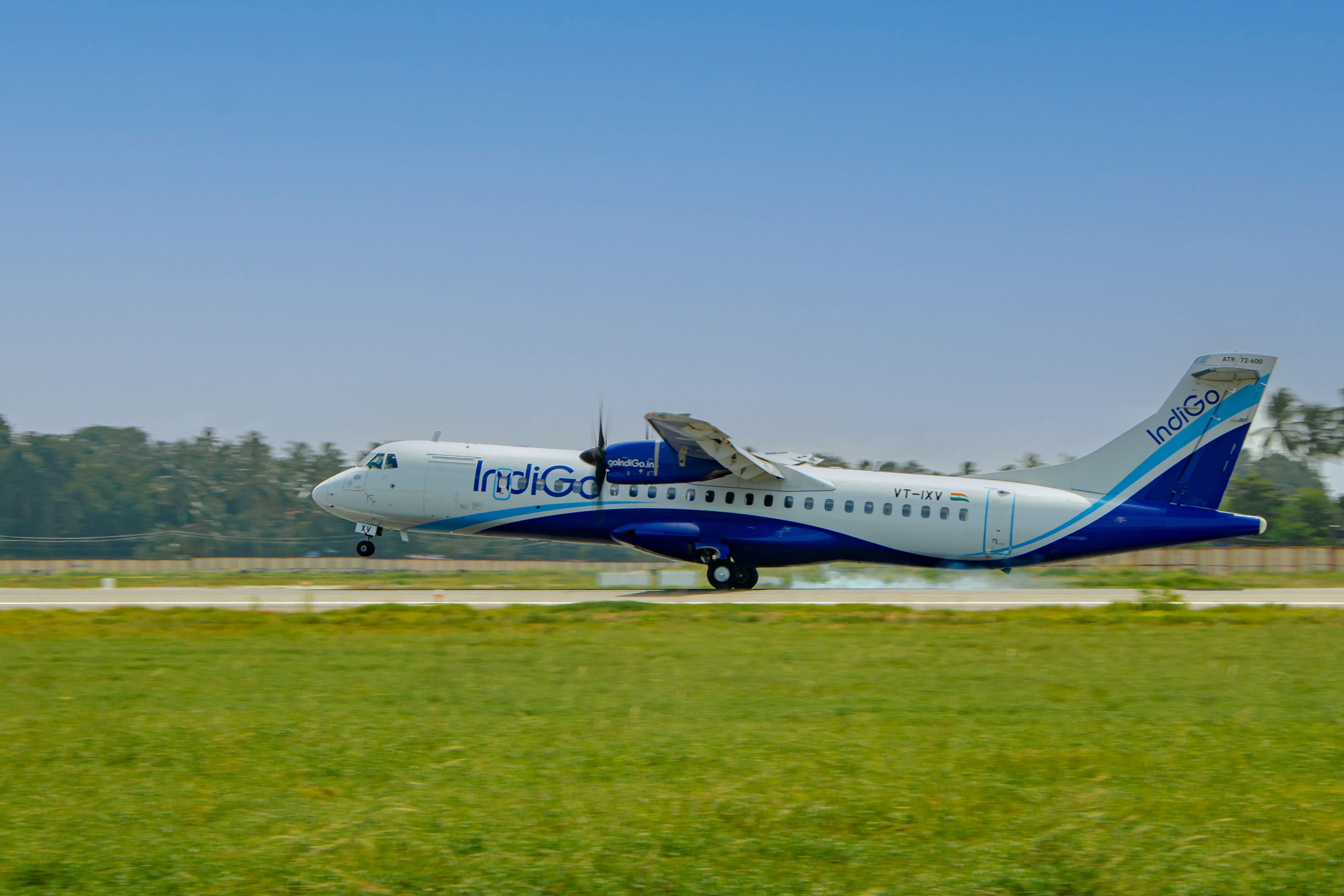 IndiGo ATR 72 landing shutterstock_2320537803