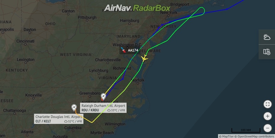 American Airlines AA174 to London diverted to Charlotte following issue - Travel News, Insights & Resources.