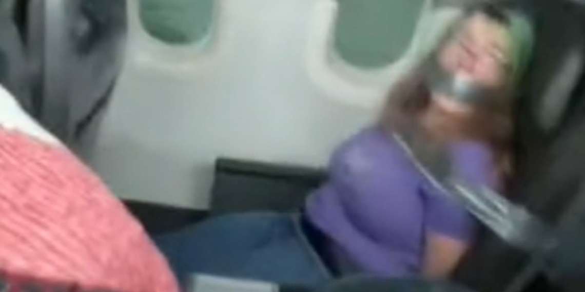 American Airlines passenger seen duct taped to seat is sued by - Travel News, Insights & Resources.