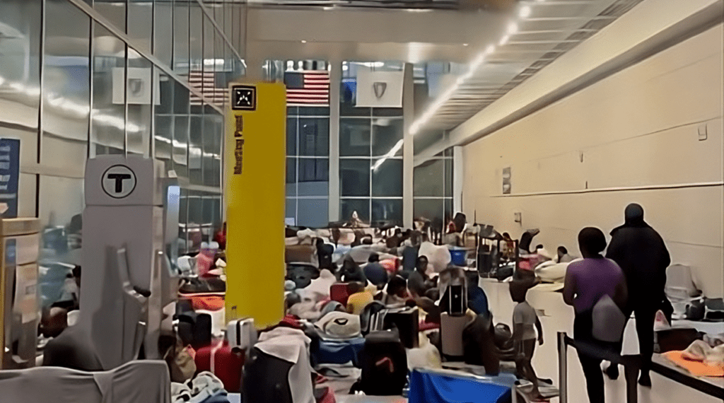 Desperate Migrants Over 100 Refugees Living At Boston Airport Baggage - Travel News, Insights & Resources.