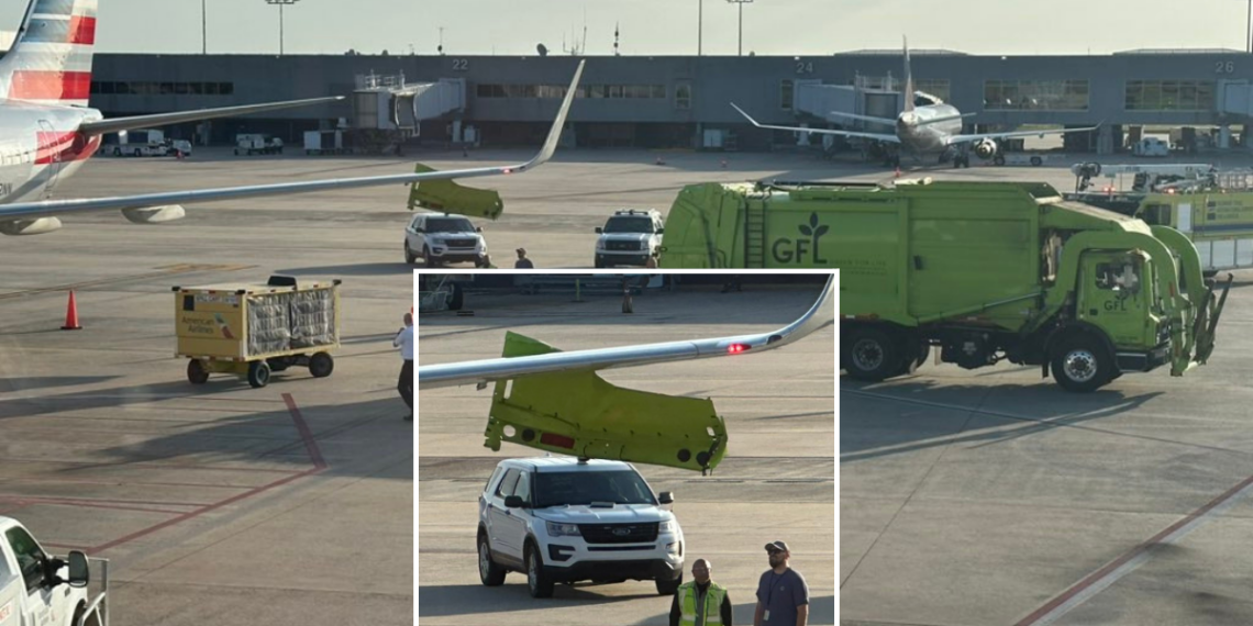 Garbage Truck Collides With American Airlines Boeing 737 And Leaves - Travel News, Insights & Resources.
