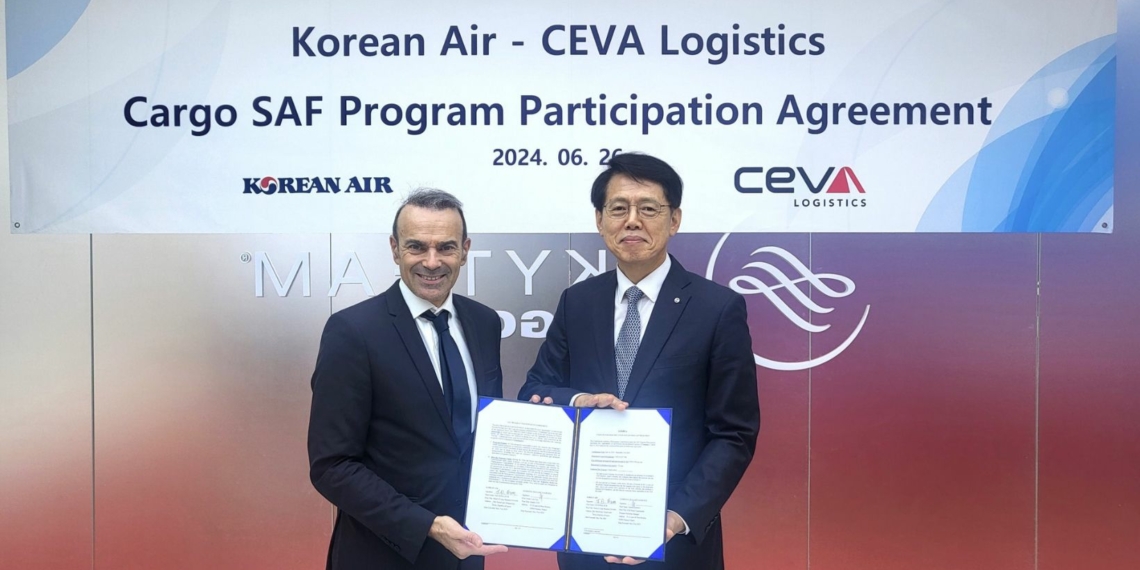 Korean Air and CEVA Logistics partner on cargo SAF use - Travel News, Insights & Resources.