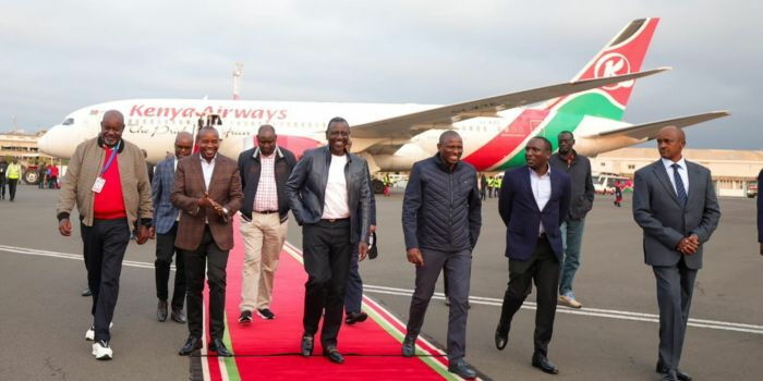 President Ruto Jets Into Kenya in Kenya Airways Flight After - Travel News, Insights & Resources.