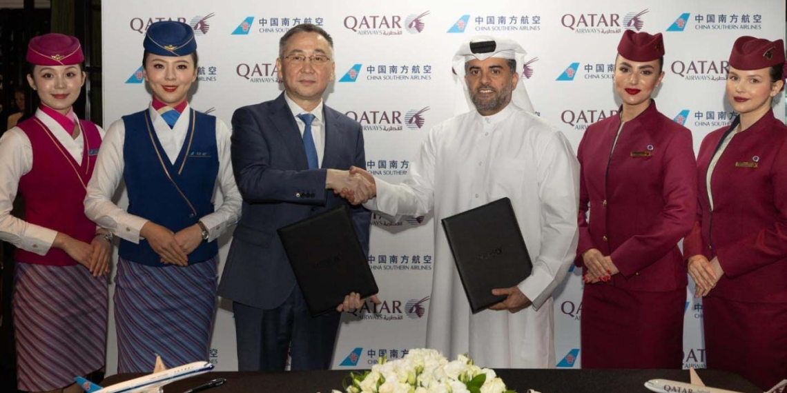 Qatar Airways China Southern Airlines sign MoU strengthen airline partnership - Travel News, Insights & Resources.