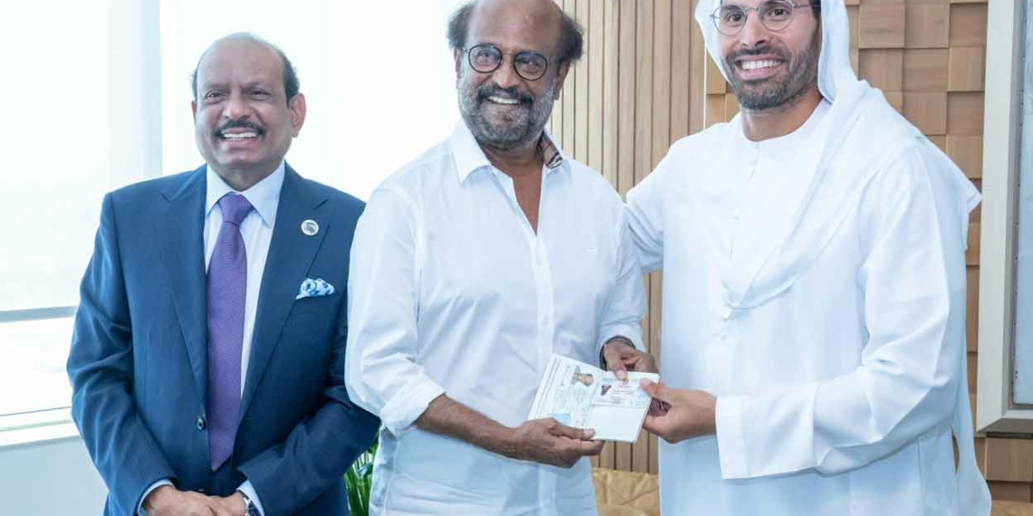 Rajinikanth receives UAE Golden Visa Travel - Travel News, Insights & Resources.