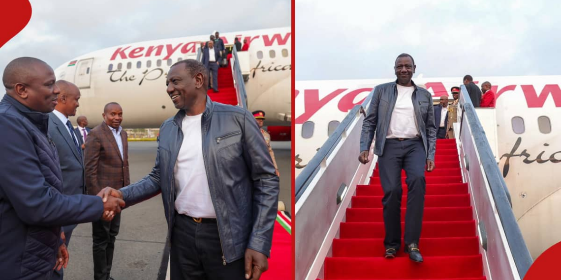 William Ruto Jets Back from Switzerland Aboard Kenya Airways Received - Travel News, Insights & Resources.