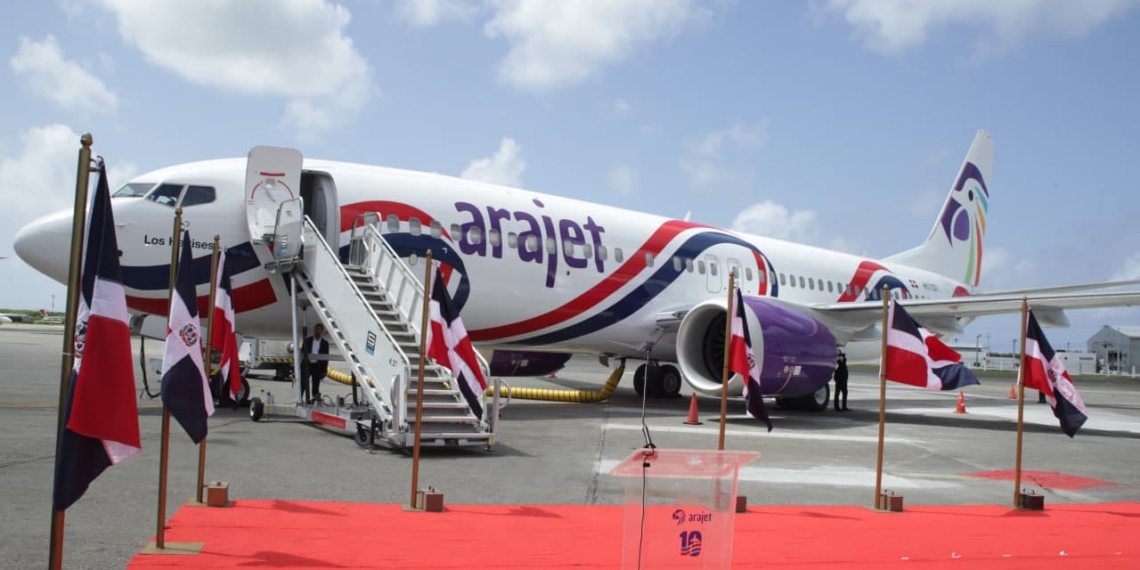 With special painting Arajet receives 10th Boeing 737 MAX aircraft - Travel News, Insights & Resources.